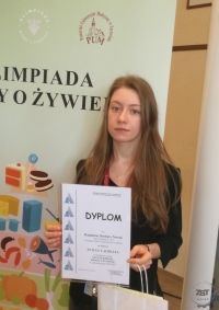Magdalena Nowak laureatką XXVII Olimpiady Wiedzy o Żywieniu