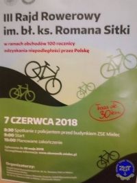 III Rajd Rowerowy „Śladami bł. ks. Romana Sitki” w ramach obchodów 100. - lecia odzyskania niepodległości