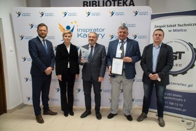 Zespół Szkół Technicznych z Mielca został uhonorowany tytułem „Inspirator Kariery 2021”