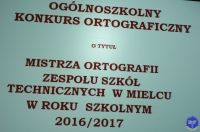 Ogólnoszkolny Konkurs Ortograficzny o tytuł Mistrza Ortografii ZST
